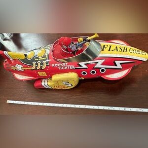 Schylling Tin Toy Pull-back rocket FLASH GORDON 2004 vintage litho car boy toy